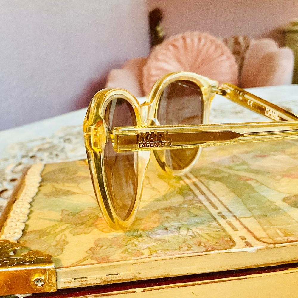 Karl Lagerfeld Gold Sunglasses
